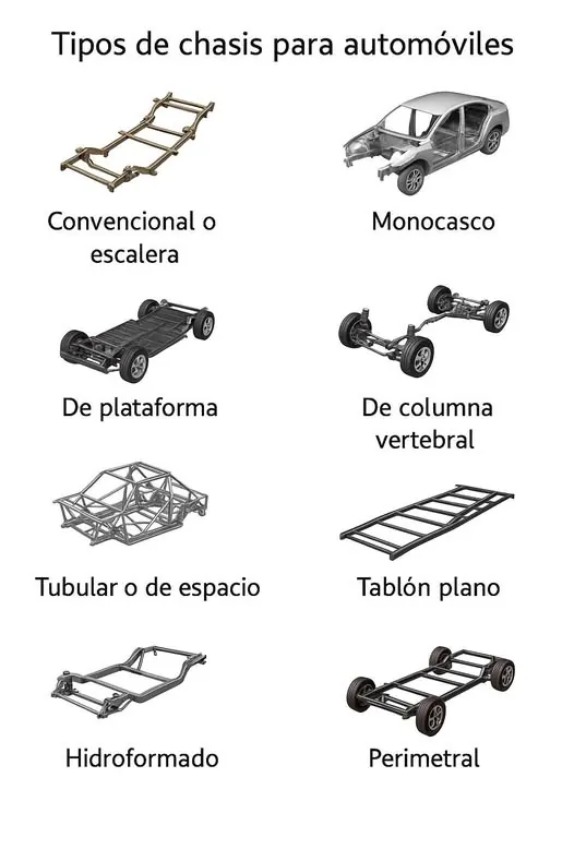 Chasis y componentes asociados